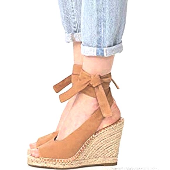 Joie Shoes - NEW -  "Kael" Ankle Wrap Wedge by Joie